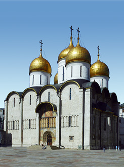 The Cathedral of the Assumption in Moscow Kremlin
