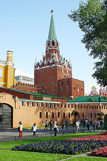 The Trinity (Troitskaya) Tower in Moscow Kremlin