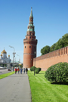 The Water Pump (Vodovzvodnaya) Tower in Moscow Kremlin